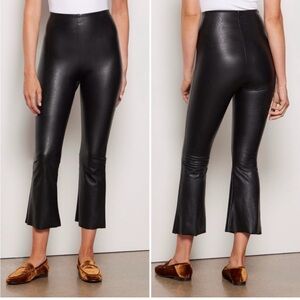 New NWT COMMANDO Faux Leather Cropped Flare Leggings
